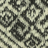 Black Geometric-Diamond Chunky Knit, Cotton — texture