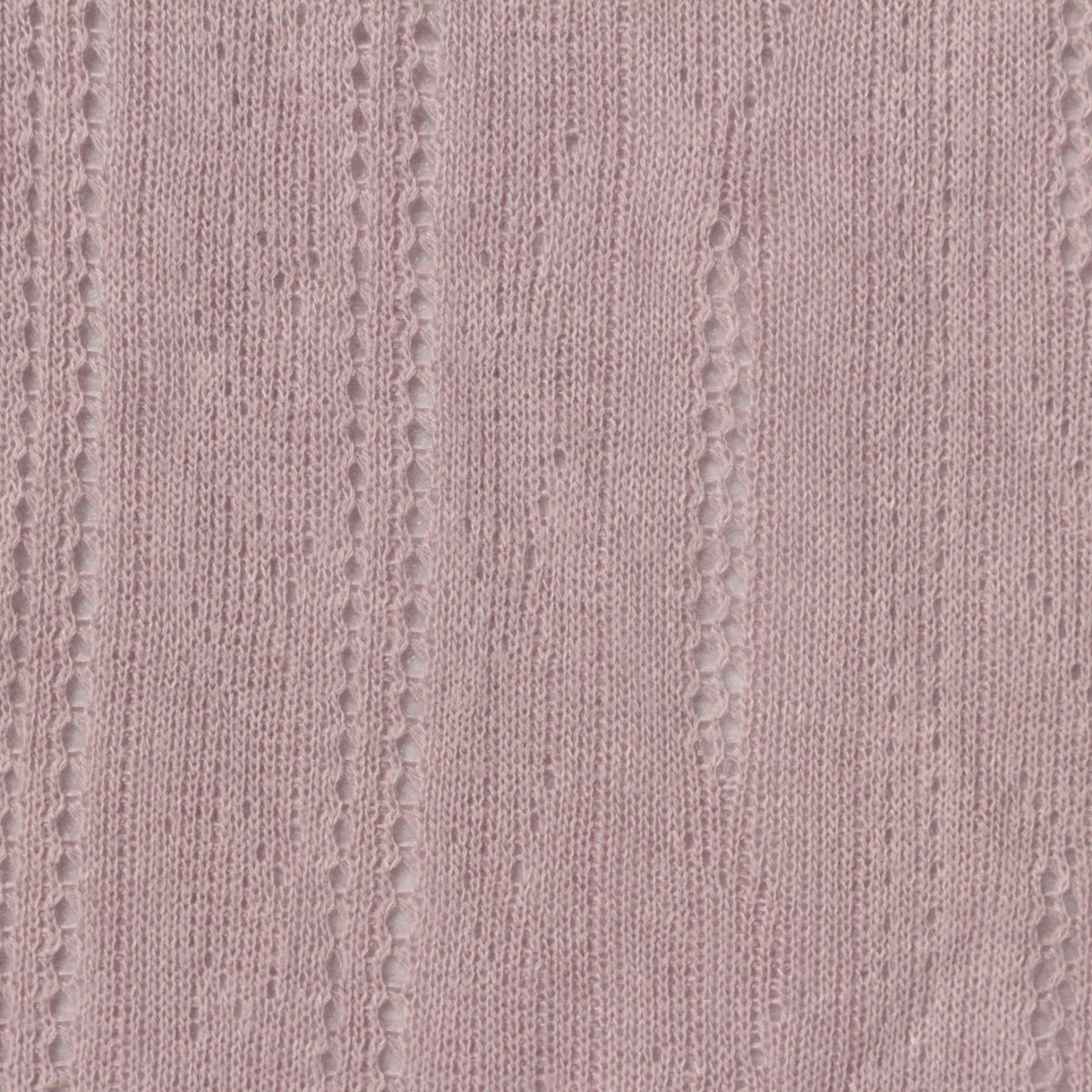 Pink Vertical-Eyelet Pointelle Knit, Poly-Viscose