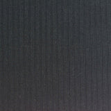 Polyester Viscose Stretch Rib Knit Fabric, 300 gsm, 134 cm — Black