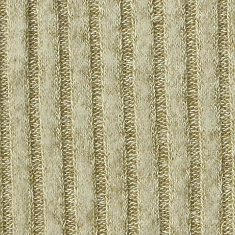 Beige Marl Rib Knit, Viscose-Poly