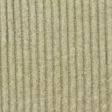 Beige Marl Rib Knit, Viscose-Poly