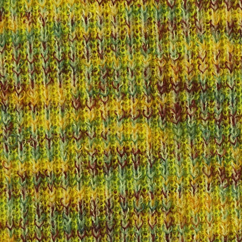 Yellow Marl Rib Knit, Polyester