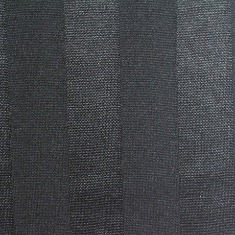 Dark Grey Vertical-Stripe Interlock Knit, Polyester, 200 gsm