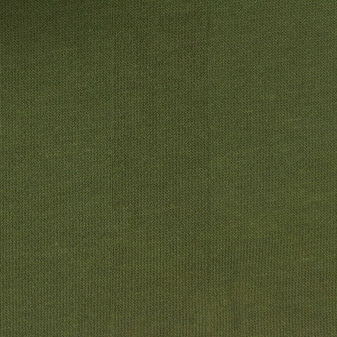 100% Cotton French Terry Fabric, 316 gsm, 194 cm — Green