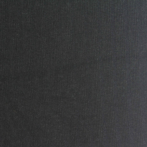 Polyester Viscose Stretch Rib Knit Fabric, 253 gsm, 182 cm — Black