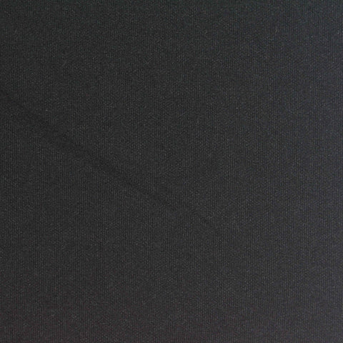 100% Polyester Interlock Knit Fabric, 250 gsm, 198 cm — Black