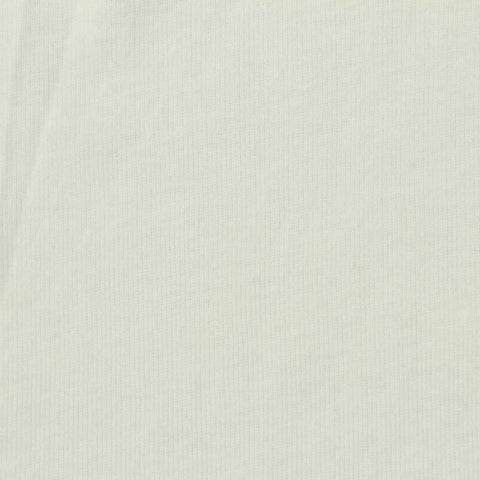 Polyester Cotton Rib Knit Fabric, 240 gsm, 214 cm — White