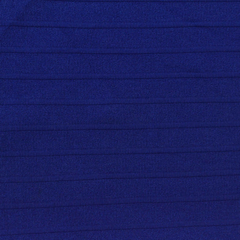 Jacquard Polyester Stretch Jersey Knit Fabric, 300 gsm, 165 cm — Blue