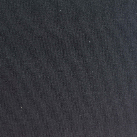 Viscose Nylon Stretch Ponte Knit Fabric, 350 gsm, 150 cm — Black, ref EF-279042