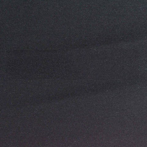 Viscose Nylon Stretch Ponte Knit Fabric, 300 gsm, 150 cm — Black