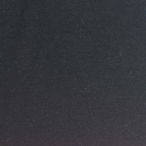 Polyester Viscose Stretch Jersey Knit Fabric, 220 gsm, 185 cm — Black