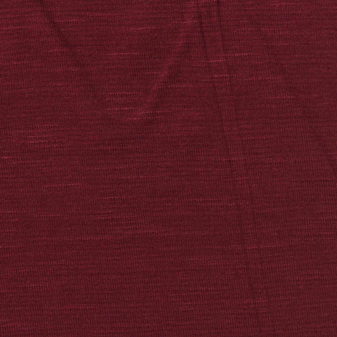 Deep Burgundy Textured Jersey Knit, Viscose