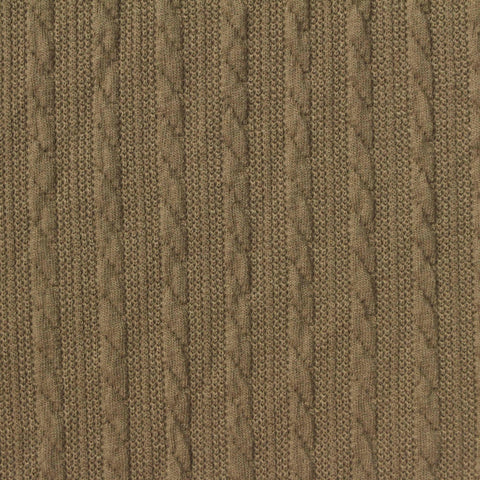 Brown Stripes Jersey Knit, Poly-Viscose