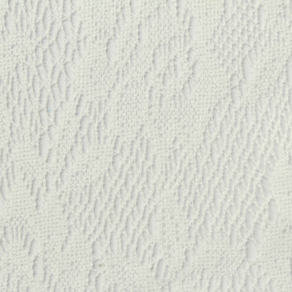 White Textured Warp Knit, Polyester