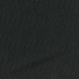 Black Wavy-Chevron Pointelle Knit, Cotton