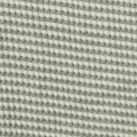 Striped Cotton Polyester Waffle Knit Fabric, 230 gsm, 160 cm — Grey