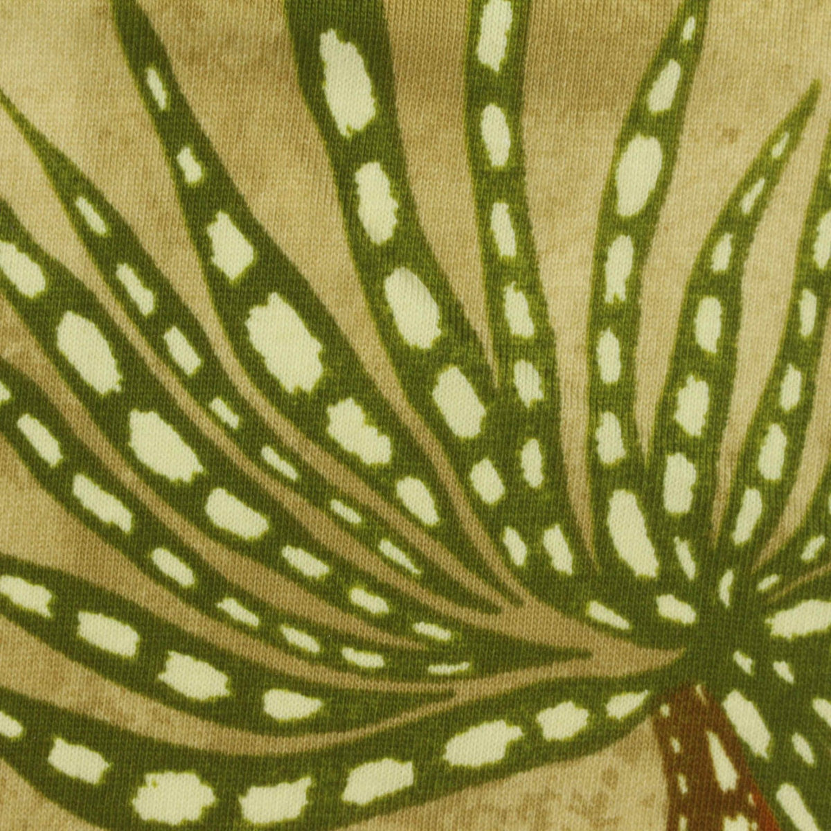Green Leaves Jersey Knit, Cotton