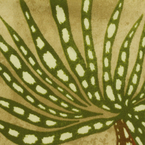 Green Leaves Jersey Knit, Cotton