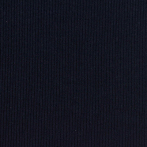 Dark Navy Ribbed Rib Knit, Cotton