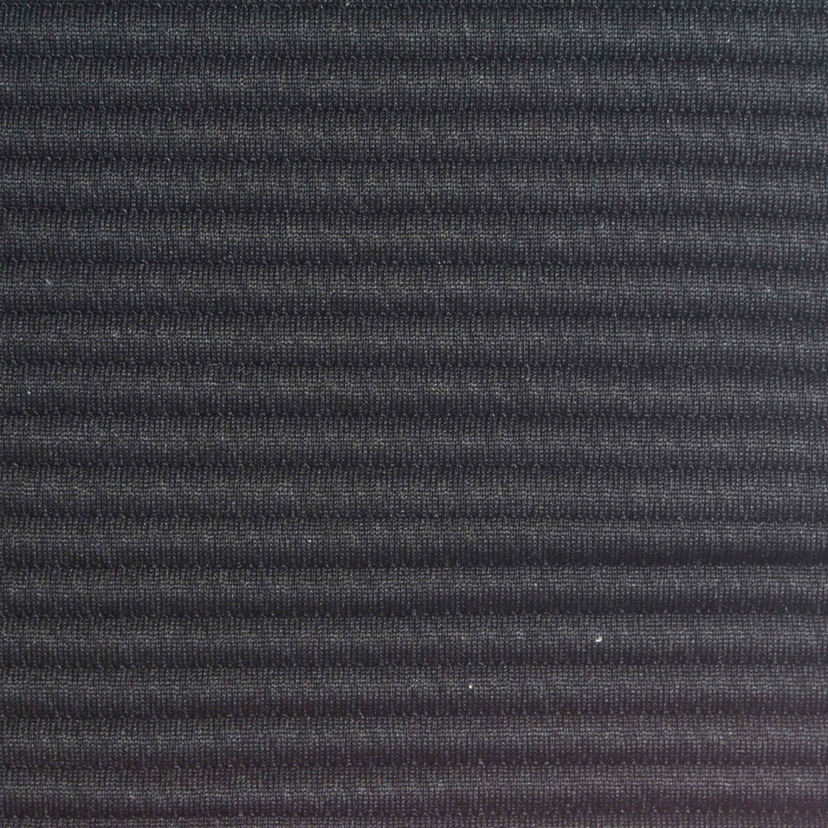 Black Ribbed Rib Knit, Polyester
