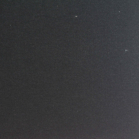 Cotton Modal Stretch French Terry Fabric, 310 gsm, 155 cm — Black