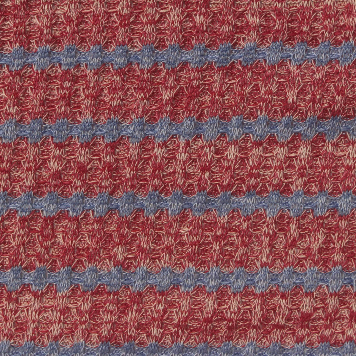 Red Marl Waffle Knit, Polyester