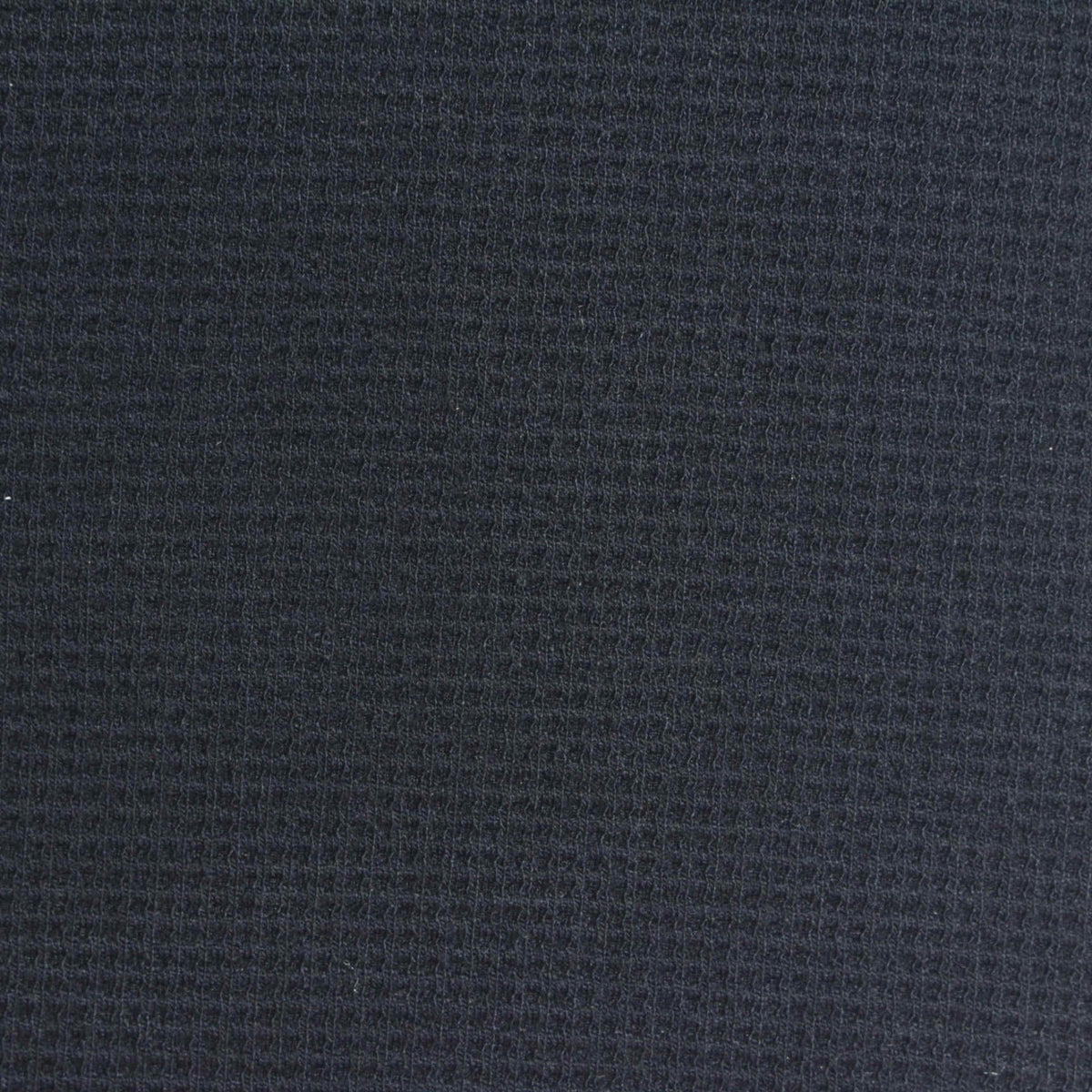 Black Textured Waffle Knit, Poly-Viscose