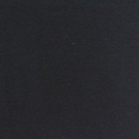 Cotton Stretch Jersey Knit Fabric, 180 gsm, 170 cm — Black