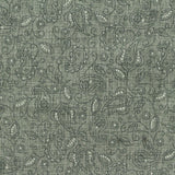 Muted Green Paisley Linen-Look, Poly-Viscose