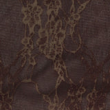 Dark Brown Floral Knit