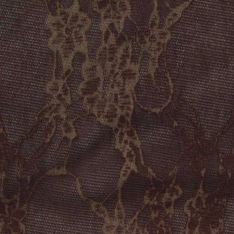 Dark Brown Floral Knit