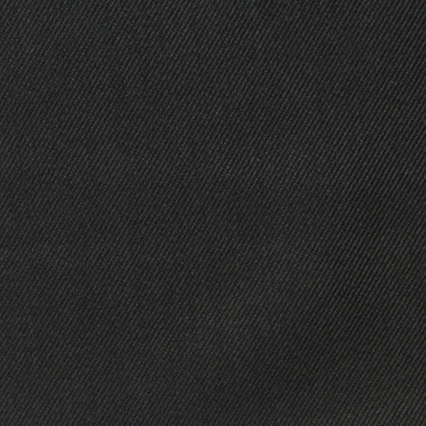 Polyester Viscose Stretch Twill Fabric, 268 gsm, 149 cm — Black