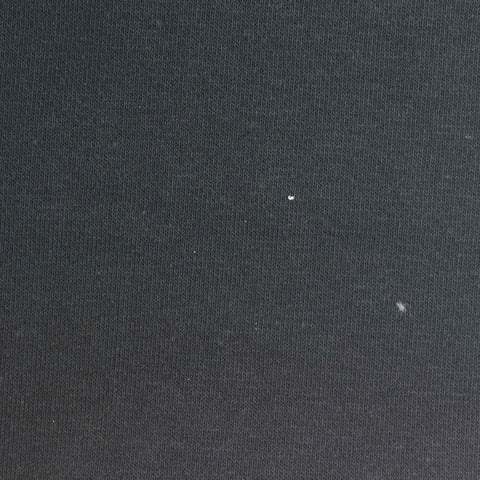 Brushed Cotton Polyester French Terry Fabric, 270 gsm, 190 cm — Black