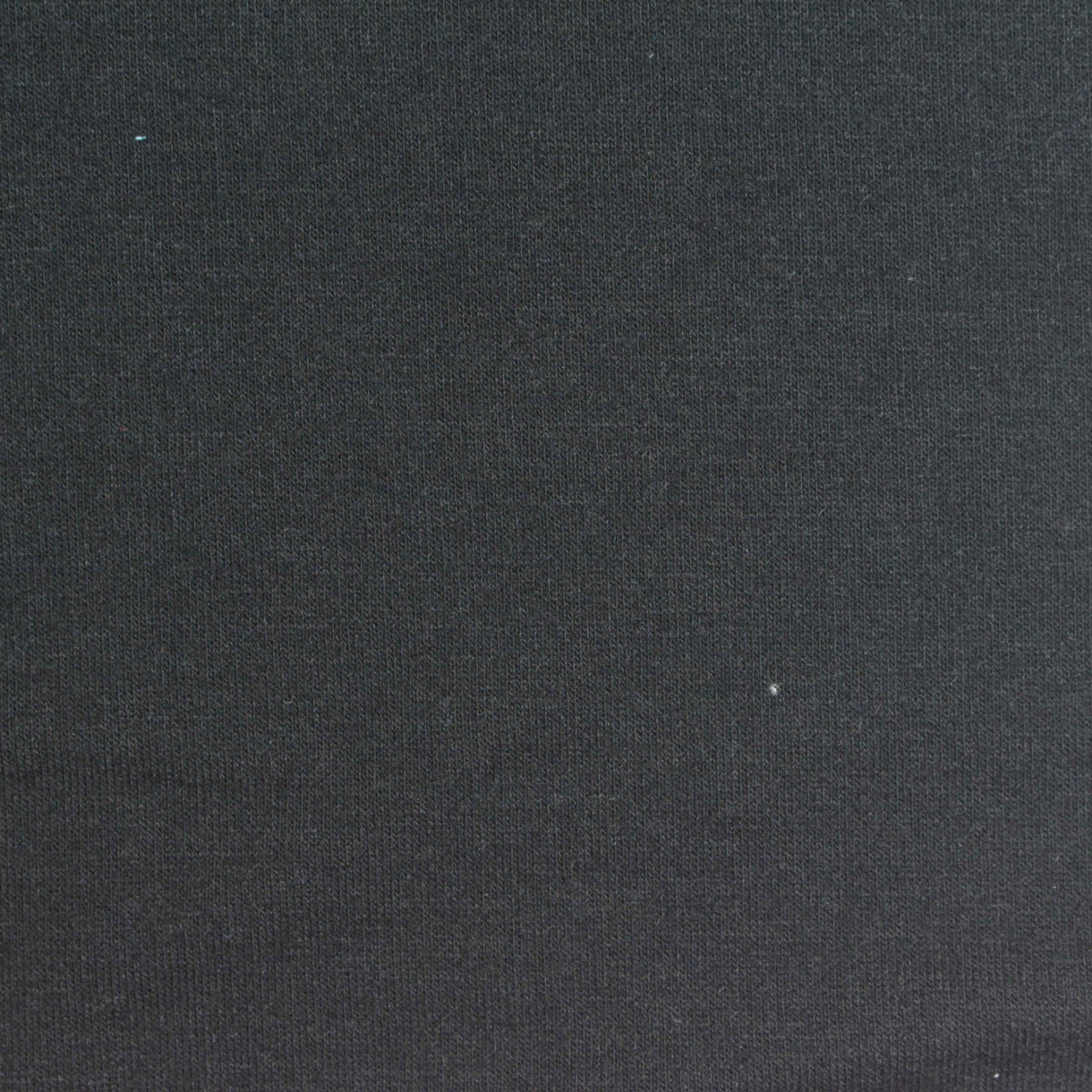 Polyester Viscose Stretch French Terry Fabric, 230 gsm, 160 cm — Black