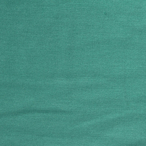 Polyester Viscose Stretch French Terry Fabric, 230 gsm, 160 cm — Green