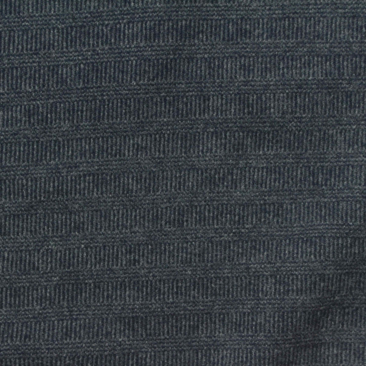 Dark Grey Horizontal-Stripe Velvet, Polyester