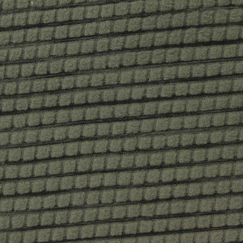 Olive Grid Fleece, Polyester