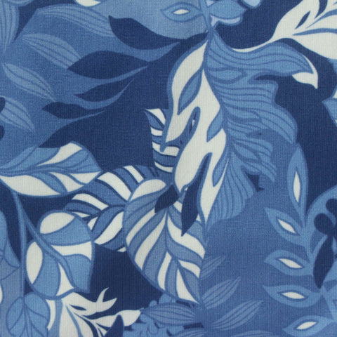 Blue Leaf Milk Silk Knit, Polyester