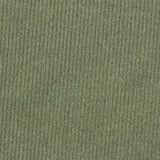 Brushed Polyester Stretch Rib Knit Fabric, 280 gsm, 153 cm — Green