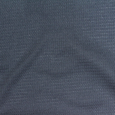 Plaid 100% Polyester Interlock Knit Fabric, 135 gsm — Navy