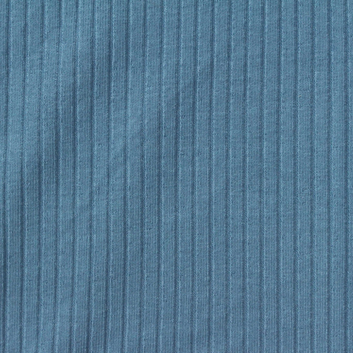Viscose Stretch Rib Knit Fabric, 240 gsm — Blue