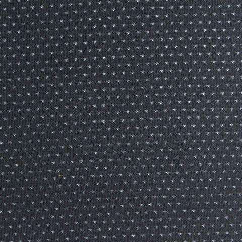 Polyester Viscose Stretch Mesh Fabric, 150 gsm — Black