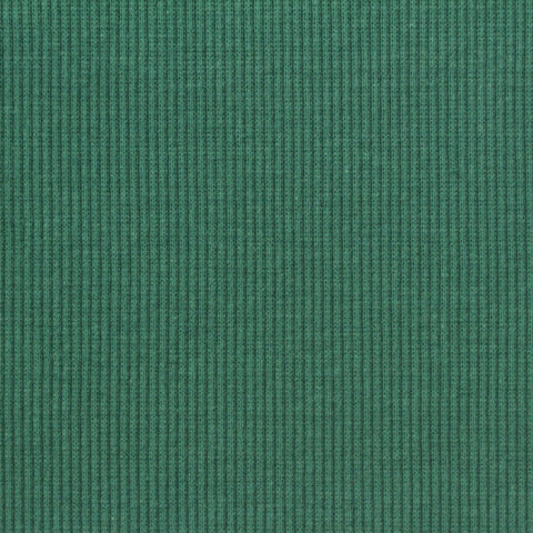 Polyester Cotton Stretch Rib Knit Fabric, 280 gsm — Green