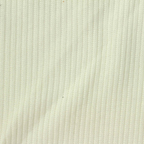 Brushed Polyester Viscose Stretch Knit Fabric, 230 gsm — White