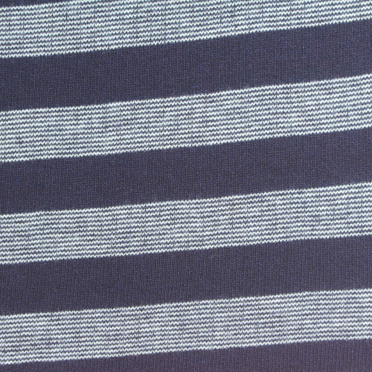 Striped 100% Cotton Denim Fabric, 260 gsm, 170 cm — Navy