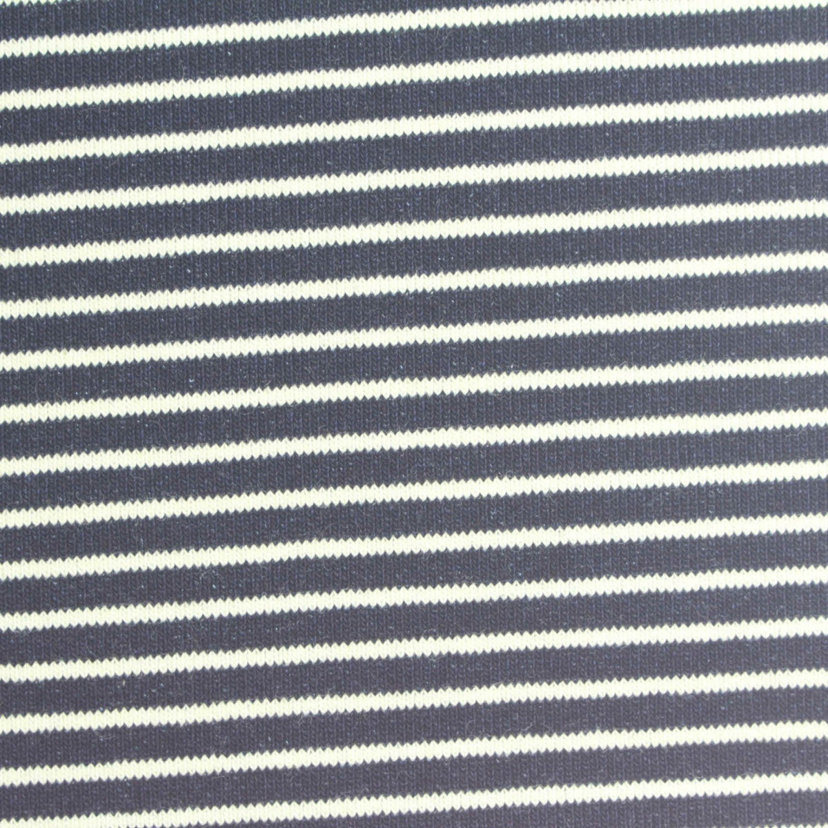 Striped Cotton Denim Fabric, 320 gsm, 180 cm — Navy