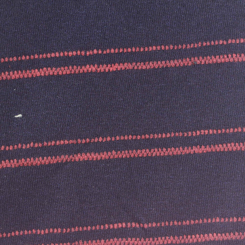 Striped 100% Cotton Denim Fabric, 210 gsm, 155 cm — Navy