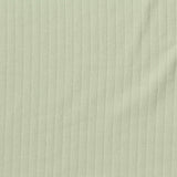 Cotton Stretch Rib Knit Fabric, 210 gsm, 150 cm — Green