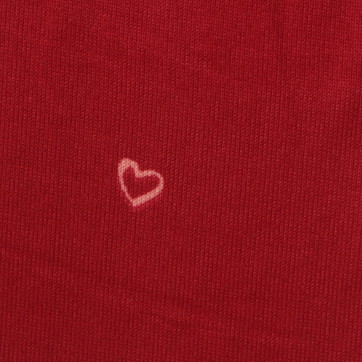 White Heart Jersey Knit, Polyester