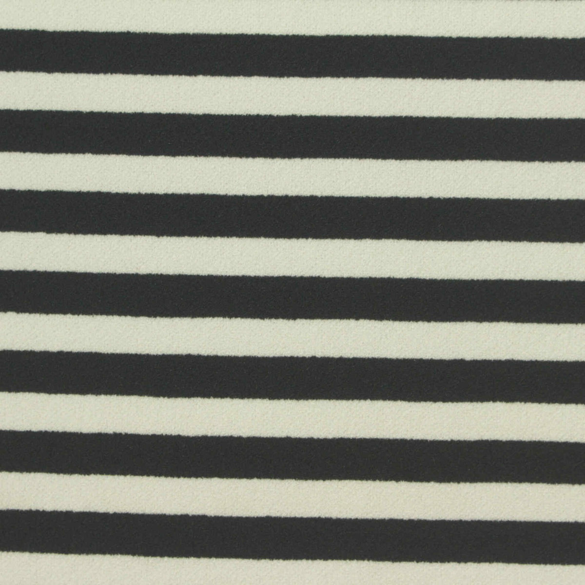 Black Stripes Scuba Knit, Polyester